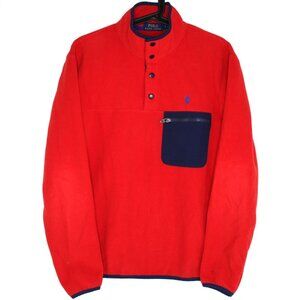 Polo Ralph Lauren Mens Small T-Snap Fleece Sweater C1139